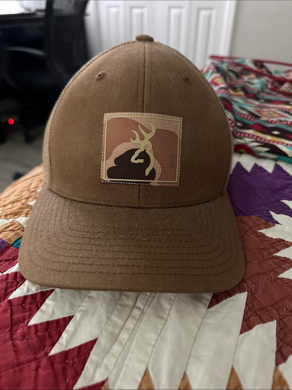 Browning Brown Patch Logo Baseball Cap